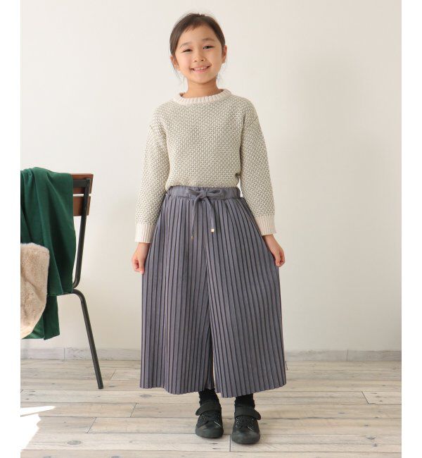 ikka kids「【親子コーデ】スエード風プリーツパンツ（120~160cm）」|その他|