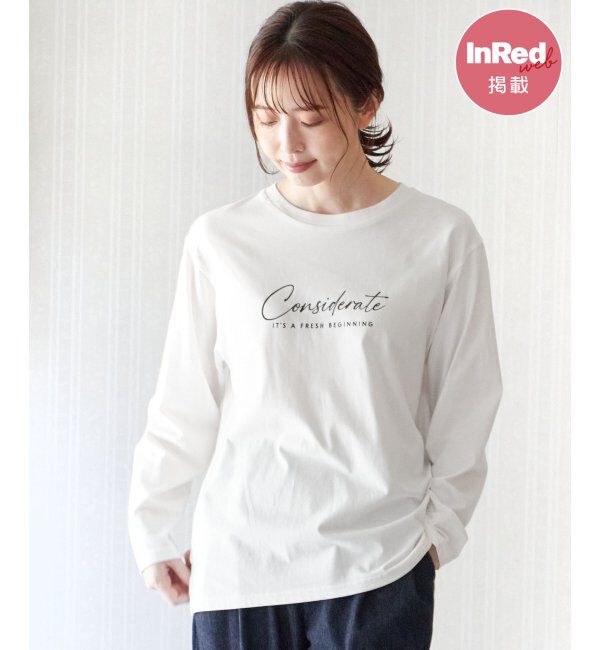 ikka「ロゴフォトプリントロンＴ」|Tシャツ・カットソー|