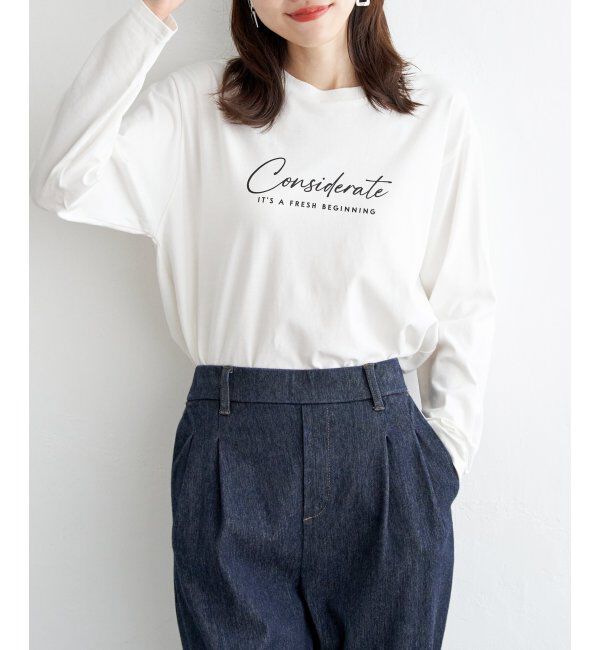 ikka「ロゴフォトプリントロンＴ」|Tシャツ・カットソー|