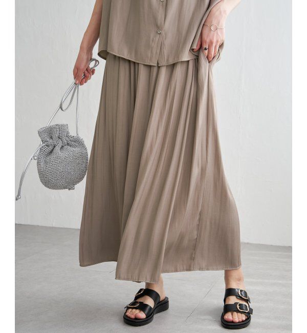 ikka「【セットアップ対応】カッセンボリュームラップスカーチョ」|その他|