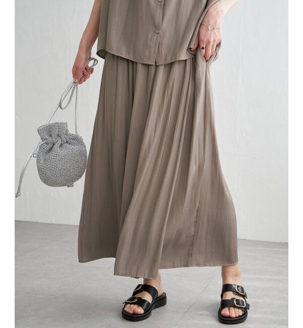 ikka「【セットアップ対応】カッセンボリュームラップスカーチョ」|その他|