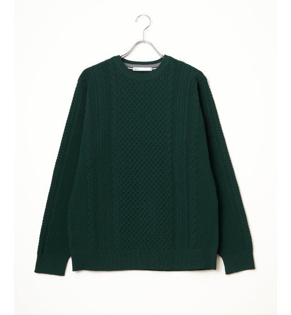 ikka「GOKUラクニットアランケーブル」|プルオーバー|