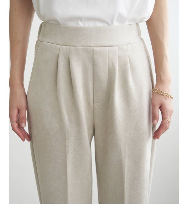 ikka「フェイクスエードテーパードパンツ」|その他|