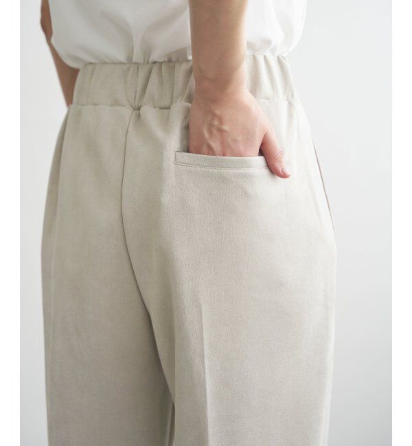 ikka「フェイクスエードテーパードパンツ」|その他|