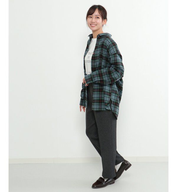 Lbc with Life「配色ボタンチェックネルシャツ」|シャツ・ブラウス|