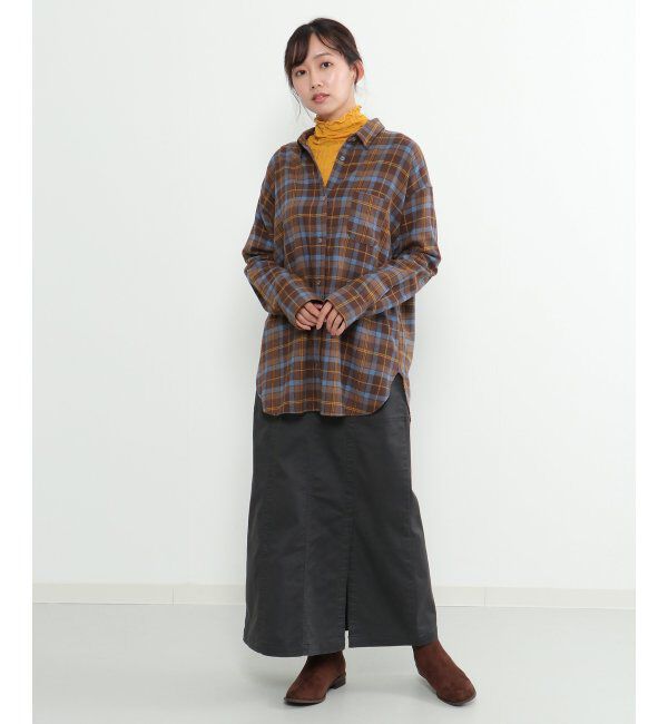 Lbc with Life「配色ボタンチェックネルシャツ」|シャツ・ブラウス|