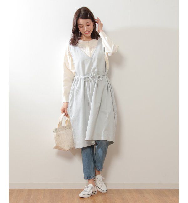 Lbc with Life「コットンツイルワンピースエプロン」|食器・キッチングッズ|