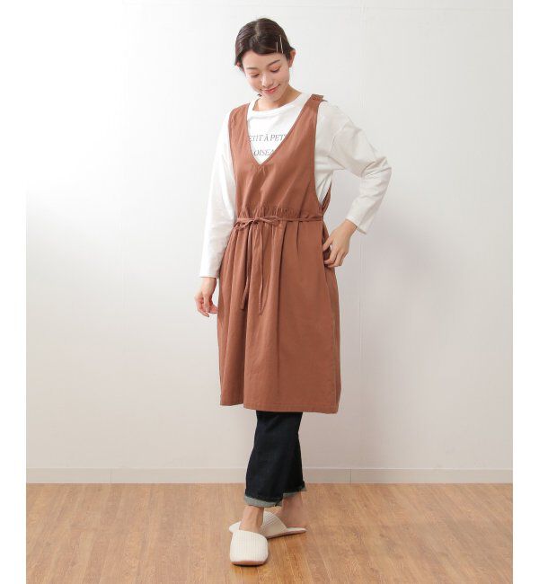Lbc with Life「コットンツイルワンピースエプロン」|食器・キッチングッズ|