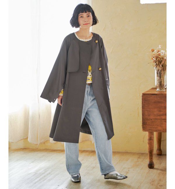 Lbc with Life「ノーカラーガンパッチゆるコート」|その他|