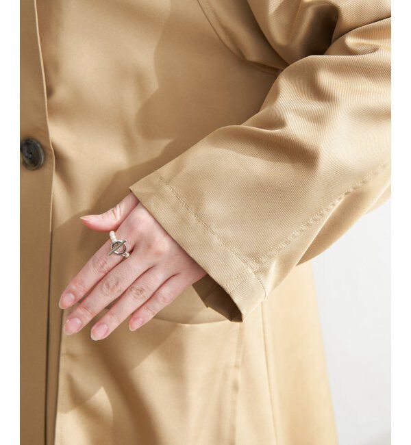 Lbc with Life「ノーカラーガンパッチゆるコート」|その他|