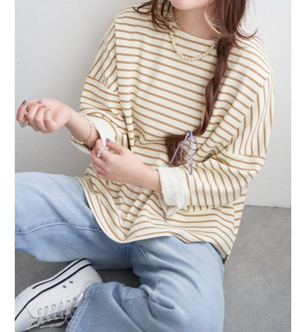 Lbc with Life「レース切り替えスリーブプルオーバー」|その他|