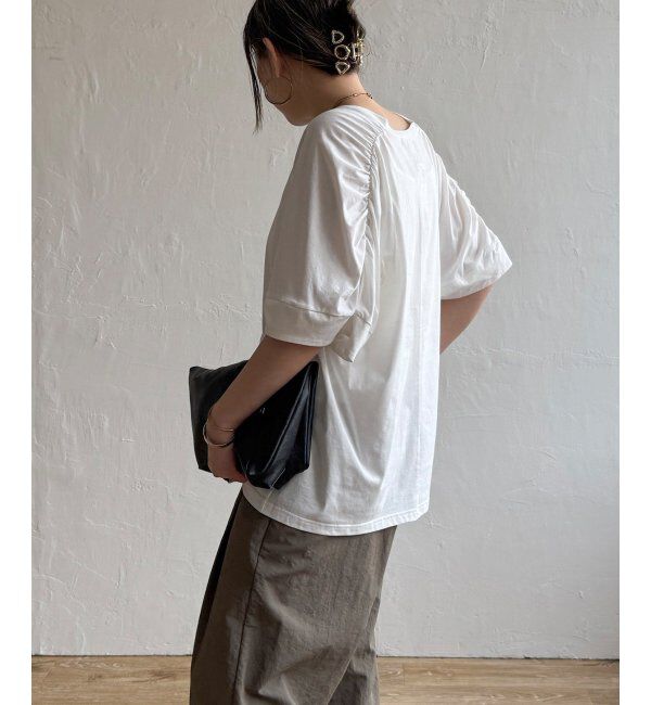 Lbc with Life「シルケットバックギャザープルオーバー」|その他|ホワイト