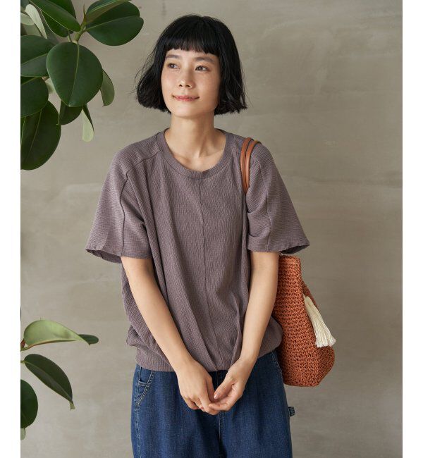 Lbc with Life「楊柳ドルマン裾タックプルオーバー」|その他|