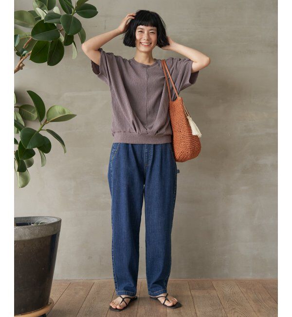 Lbc with Life「楊柳ドルマン裾タックプルオーバー」|その他|