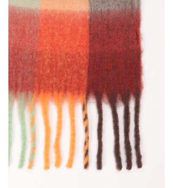 VENCE share style「マルチカラーチェックビッグストール」|バンダナ・スカーフ|