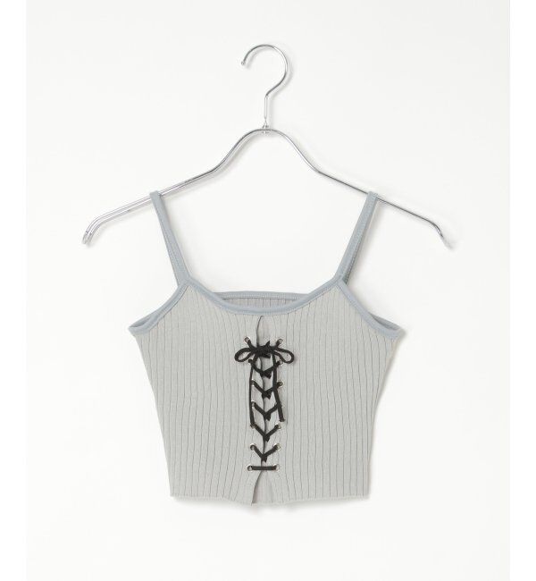 VENCE share style「レースアップキャミソール」|タンクトップ|