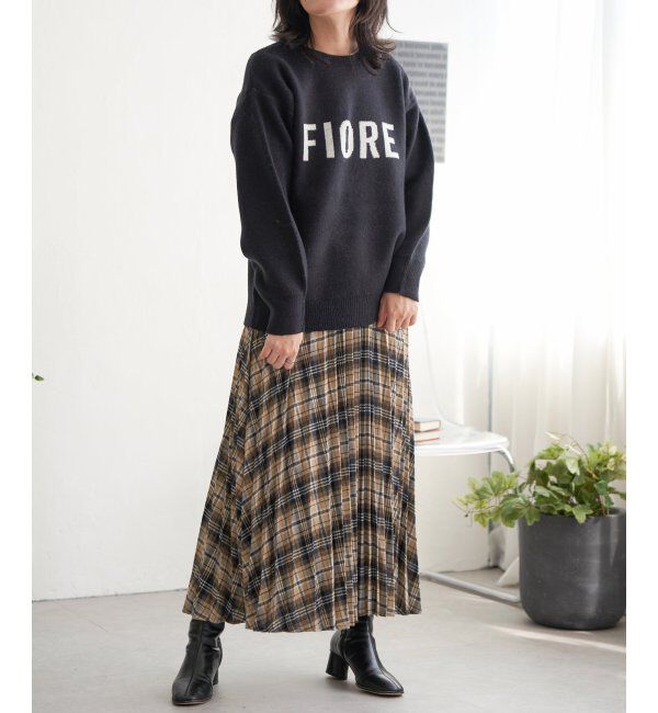 VENCE share style「FIOREロゴジャガードニット」|ニット・セーター|