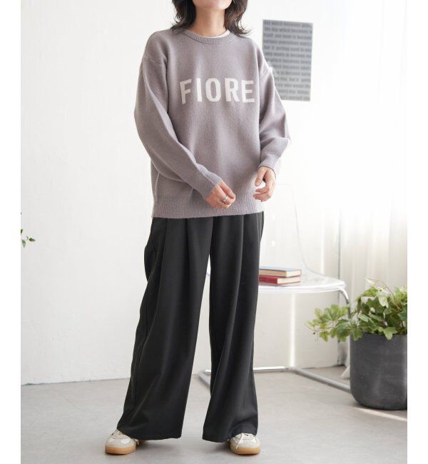 VENCE share style「FIOREロゴジャガードニット」|ニット・セーター|