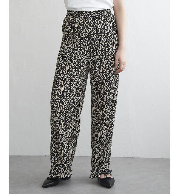 VENCE share style「スムースプリーツパンツ」|デニム|グレー