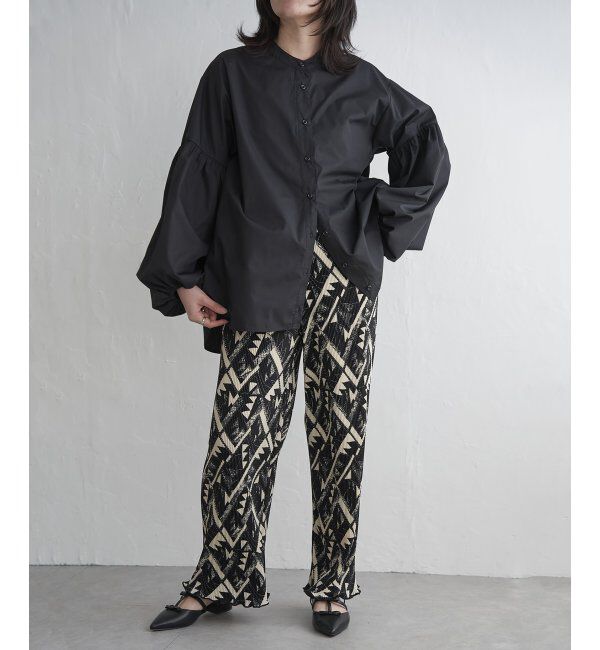 VENCE share style「スムースプリーツパンツ」|デニム|