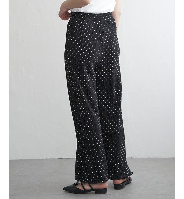 VENCE share style「スムースプリーツパンツ」|デニム|