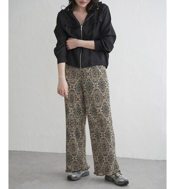 VENCE share style「スムースプリーツパンツ」|デニム|