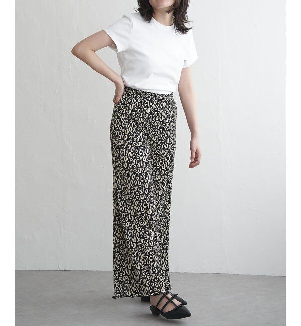 VENCE share style「スムースプリーツパンツ」|デニム|