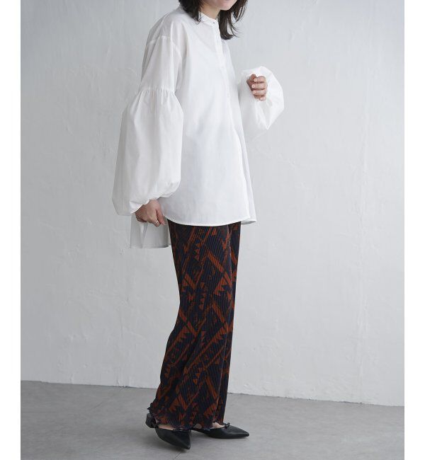 VENCE share style「スムースプリーツパンツ」|デニム|