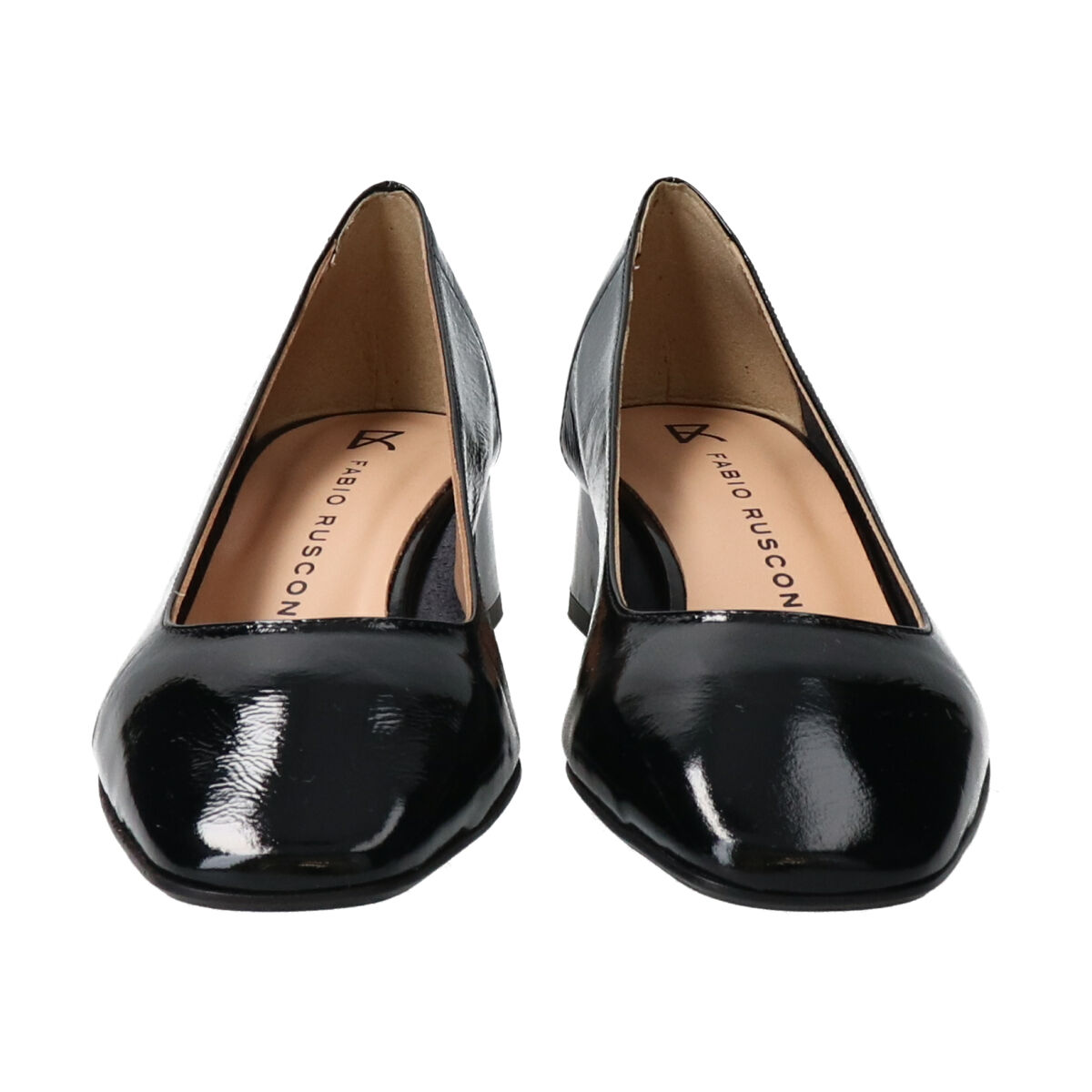 FABIO RUSCONI 「【FABIO RUSCONI】スクエアトウフレアヒールパンプス」|パンプス|