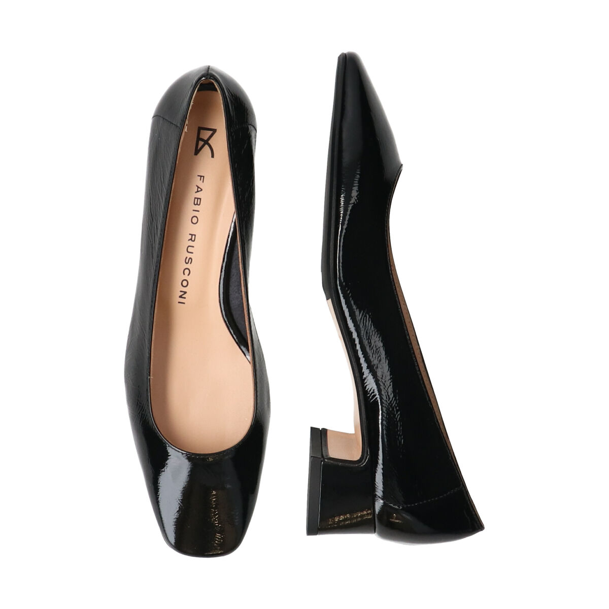 FABIO RUSCONI 「【FABIO RUSCONI】スクエアトウフレアヒールパンプス」|パンプス|