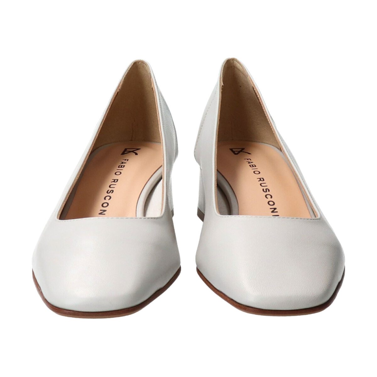 FABIO RUSCONI 「【FABIO RUSCONI】スクエアトウフレアヒールパンプス」|パンプス|