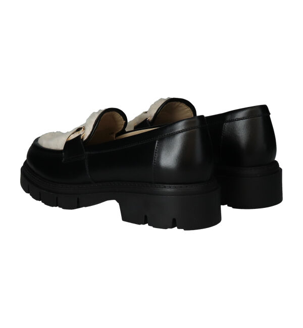 IMPORT SELECT「【CORSO ROMA 9】シアリング厚底ビットローファー(W51618)」|ローファー|