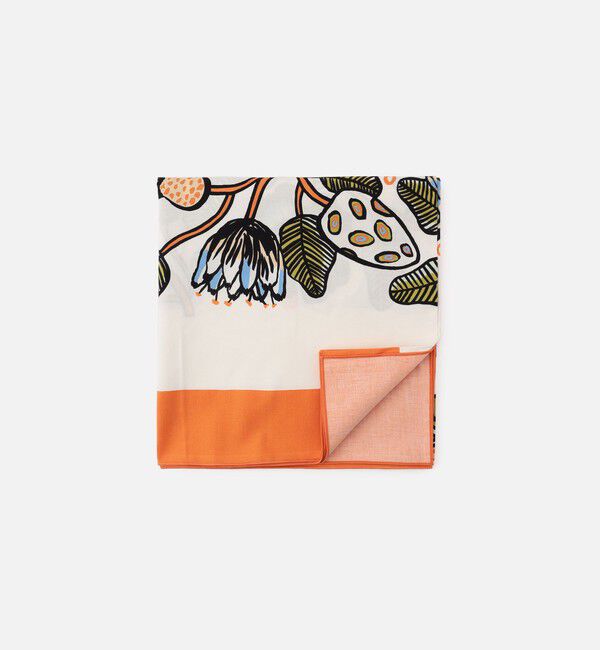 Marimekko「Tiara テーブルクロス 140&times;140cm」|その他|ﾎﾜｲﾄ&times;ｳｫｰﾑｵﾚﾝｼﾞ