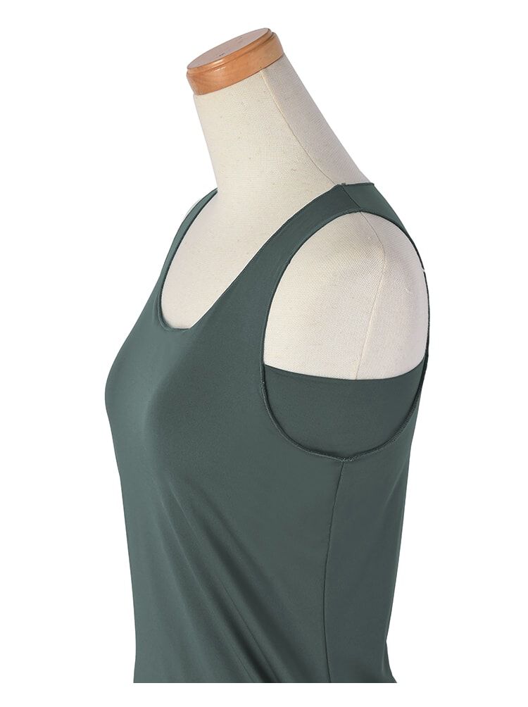 STYLE DELI「ワキ汗取りカップ付きインナータンクトップ／ハイバック」|インナー|