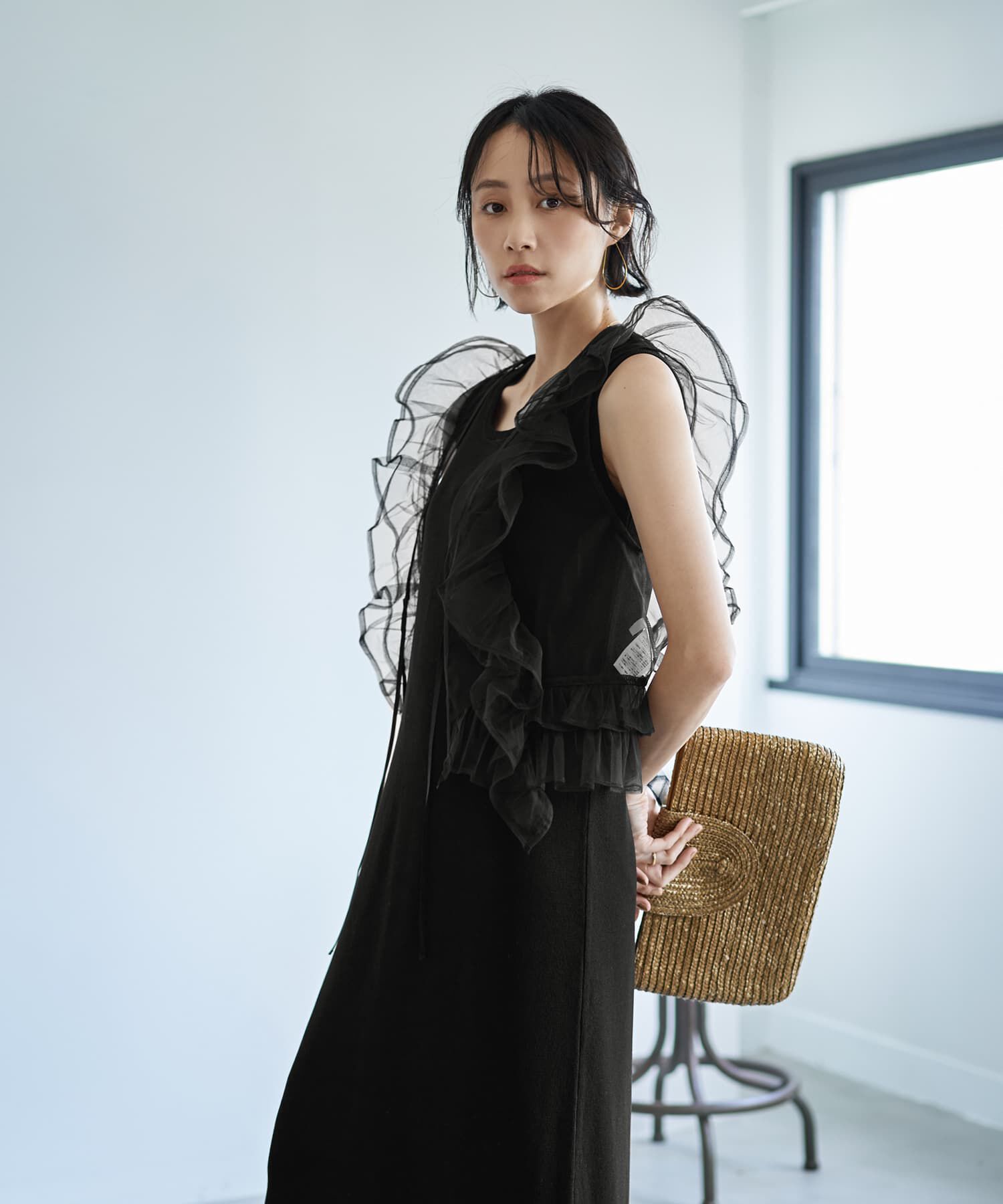 STYLE DELI「チュールフリルベスト」|ベスト・ジレ|