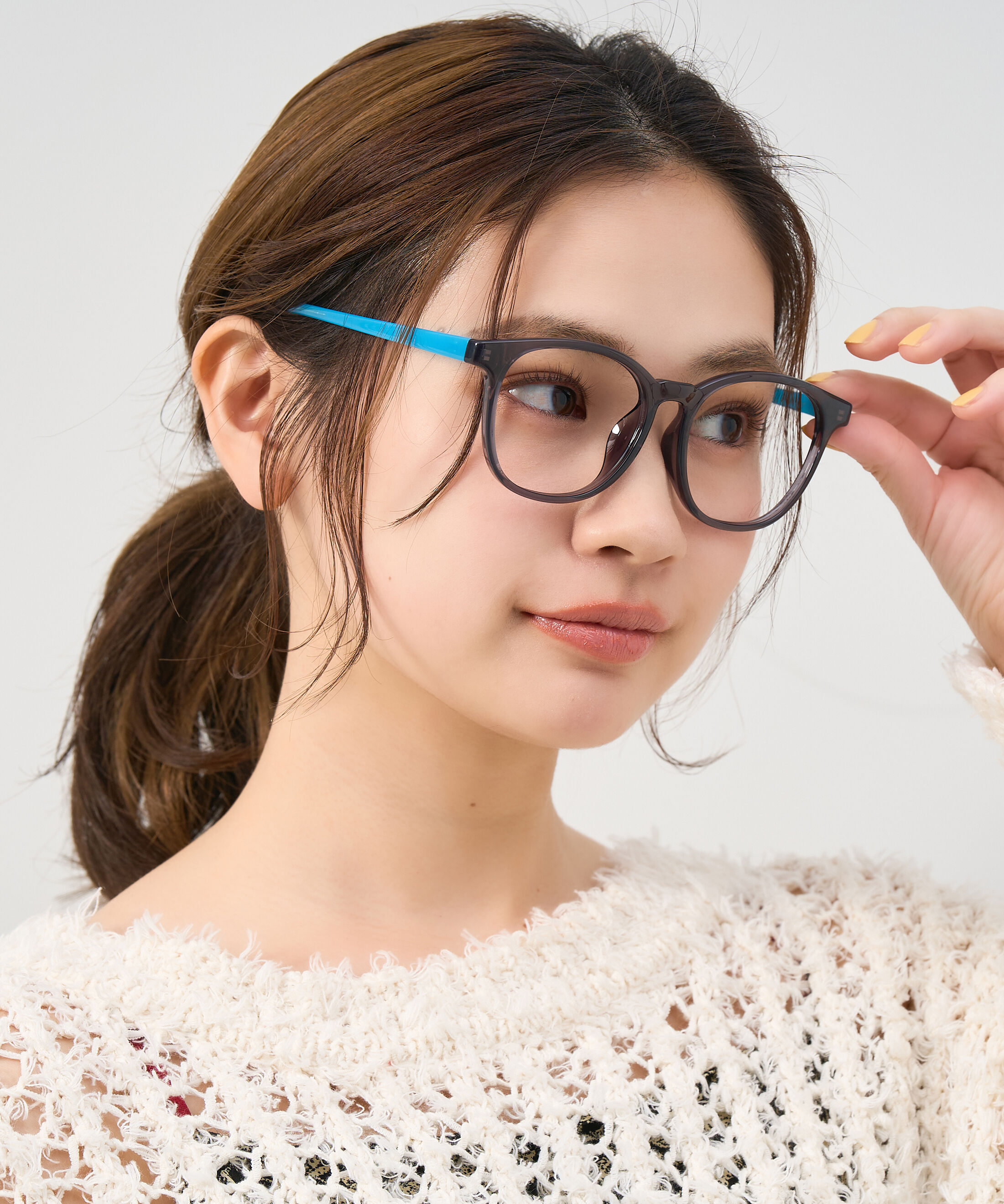  「Zoff | ウェリントン型 メガネ クリアフレーム 黒縁 伊達メガネ レンズ交換券付き」|メガネ|