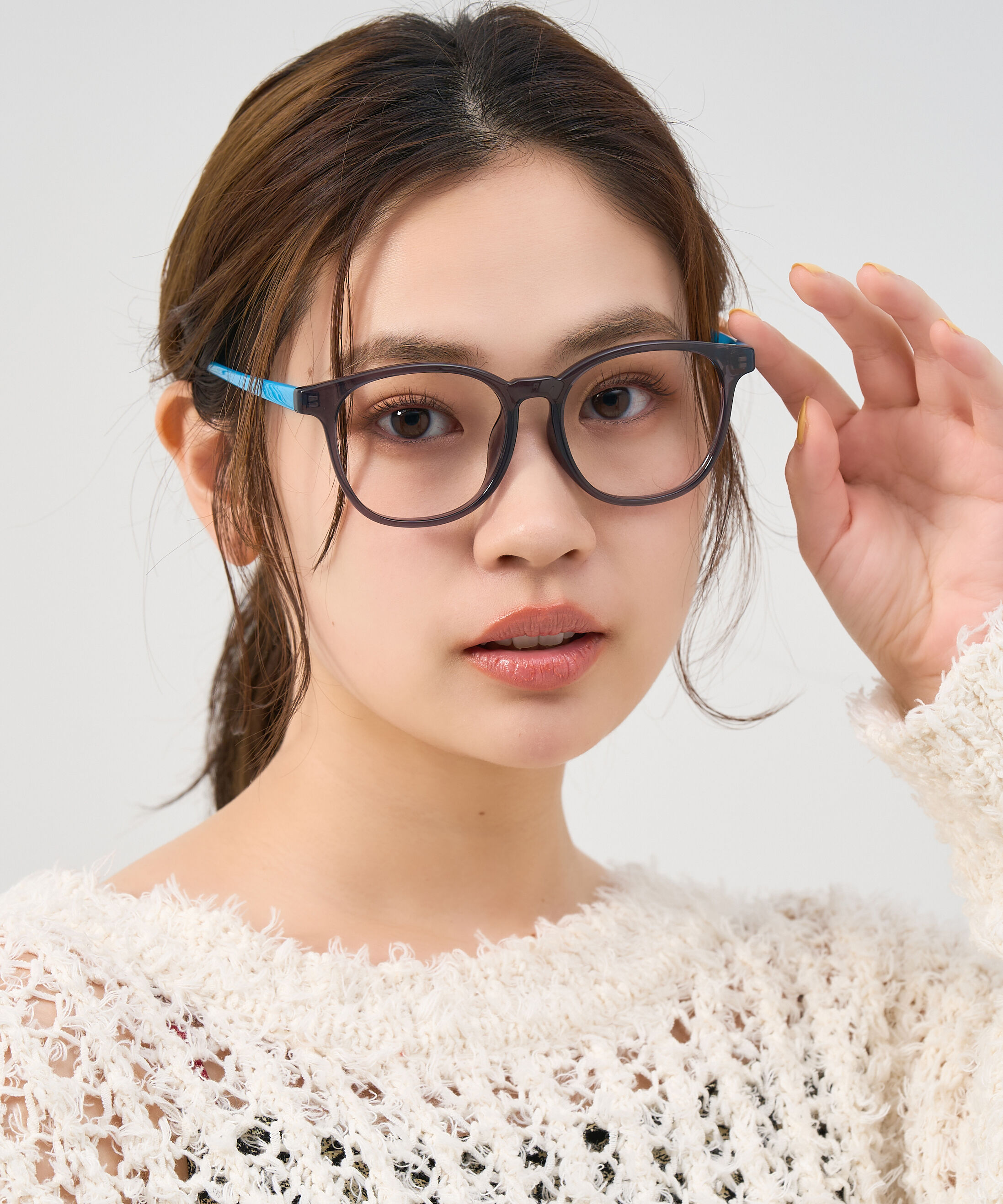  「Zoff | ウェリントン型 メガネ クリアフレーム 黒縁 伊達メガネ レンズ交換券付き」|メガネ|