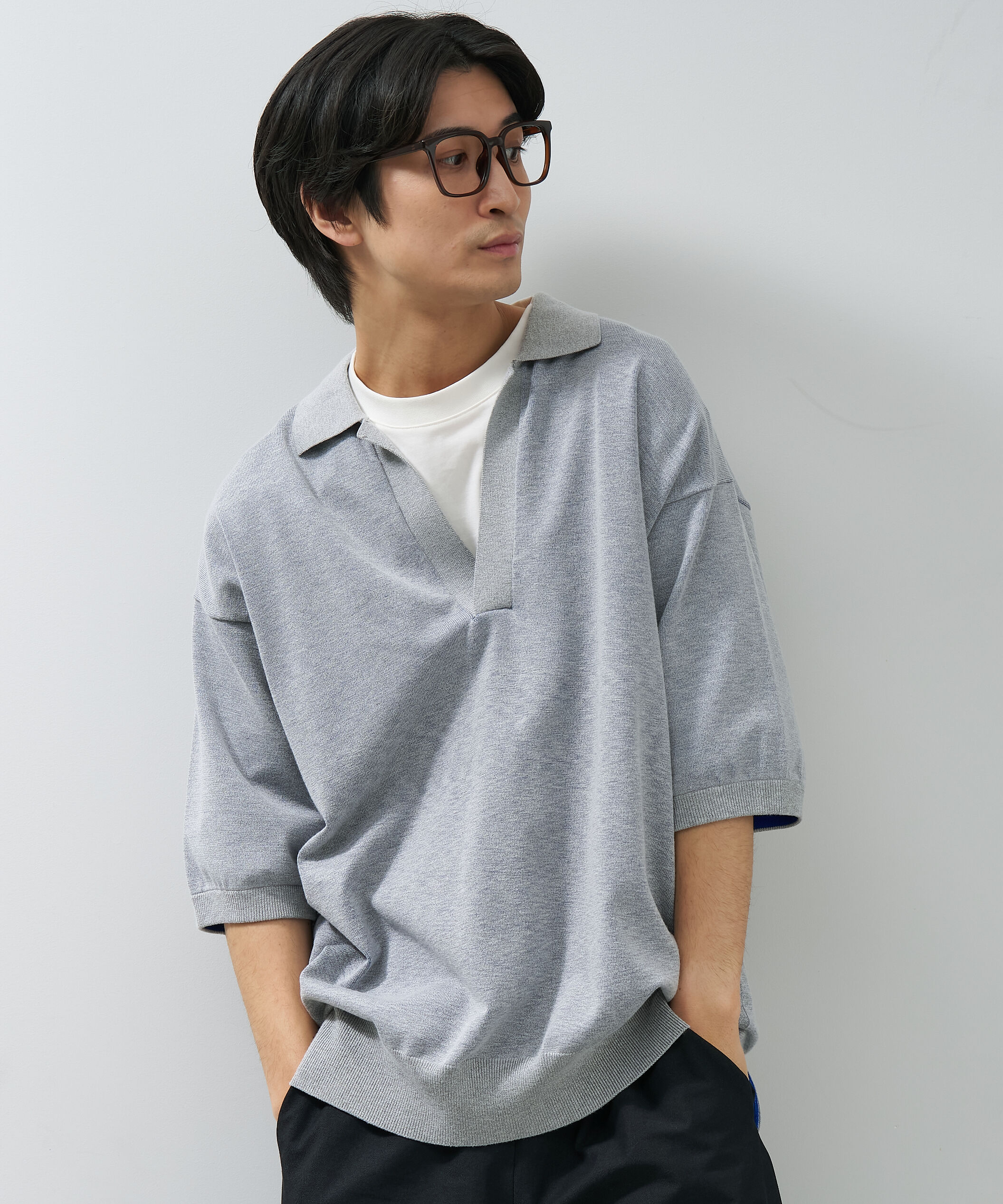  「Zoff | ウェリントン型 メガネ クリアフレーム 黒縁 伊達メガネ レンズ交換券付き」|メガネ|