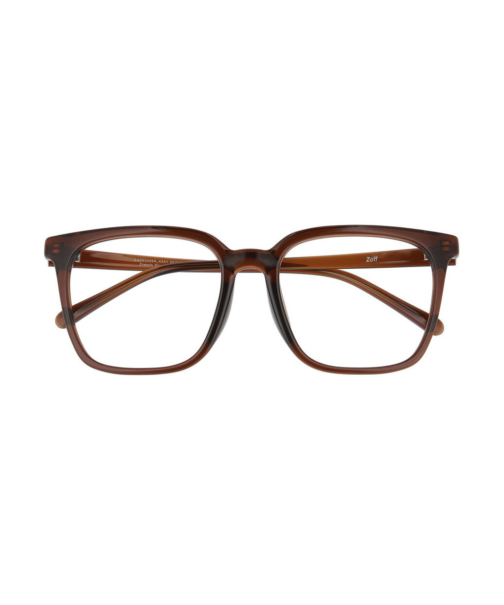  「Zoff | ウェリントン型 メガネ クリアフレーム 黒縁 伊達メガネ レンズ交換券付き」|メガネ|