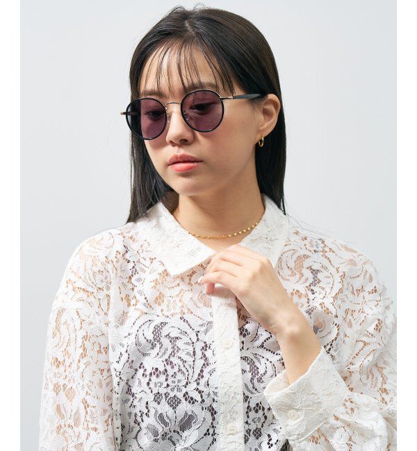  「ボストン型 調光サングラス｜UNITED ARROWS ﾚﾝｽﾞの色が変わる UVカット 紫外線対策 ユナイテッドアローズ」|サングラス|ブラック