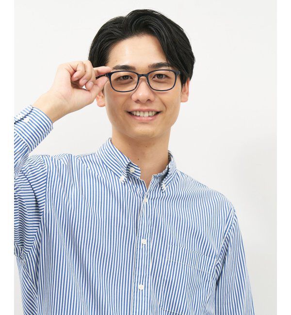  「ウェリントン型 メガネ｜伊達メガネ プラスチック&times;メタル 眼鏡 度付き眼鏡 ビジネス Zoff レンズ交換券付」|メガネ|