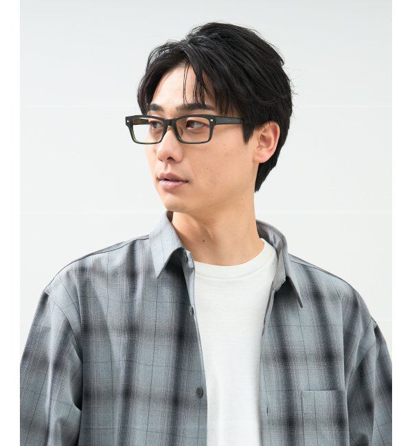  「ウェリントン型 メガネ | 太縁 黒縁フレーム｜伊達メガネ 度付きメガネ｜ユニセックス 黒  レンズ交換券付」|メガネ|