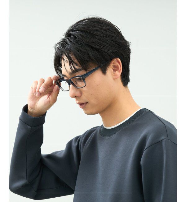  「ウェリントン型 メガネ | 太縁 黒縁フレーム｜伊達メガネ 度付きメガネ｜ユニセックス 黒  レンズ交換券付」|メガネ|