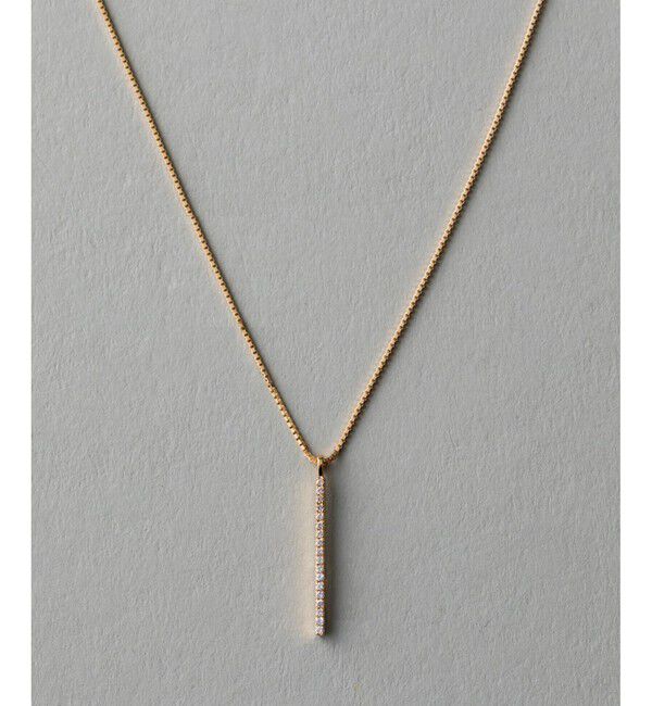 ete「K18YG パーティクル ロング ネックレス」|ネックレス|イエローゴールド