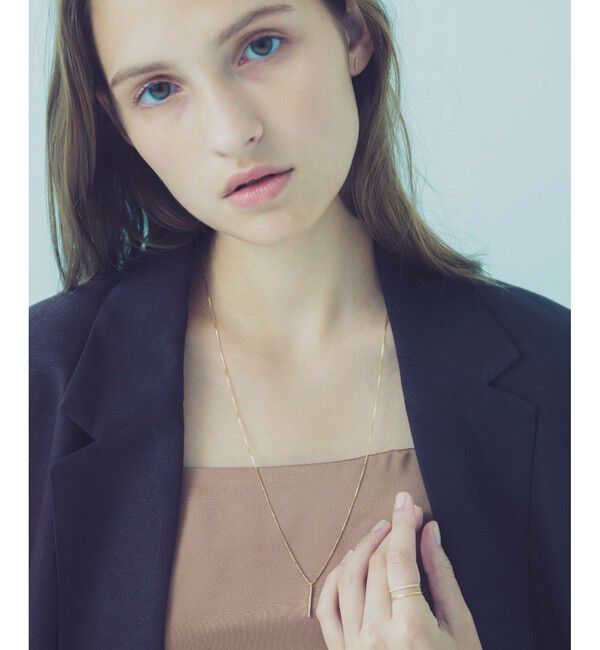 ete「K18YG パーティクル ロング ネックレス」|ネックレス|