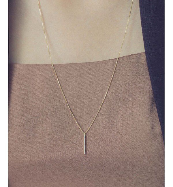 ete「K18YG パーティクル ロング ネックレス」|ネックレス|