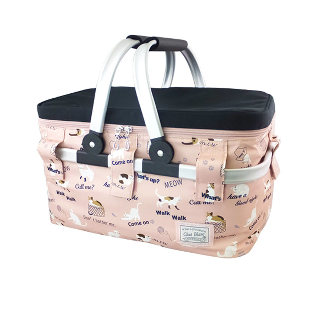 BACKYARD FAMILY「レジカゴ バッグ 保冷 通販 保冷バッグ 大容量 ピクニックバスケット おしゃれ 保冷バスケット」|その他|ピンク1