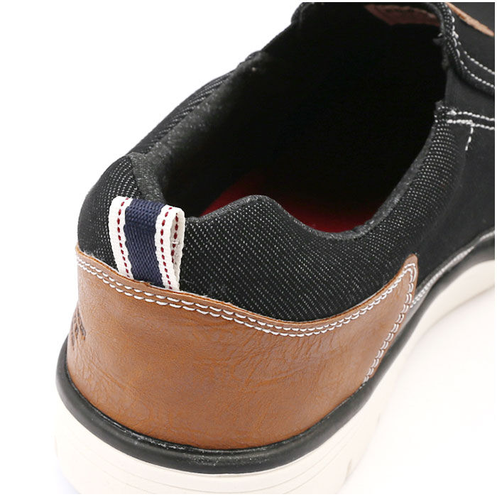 BACKYARD FAMILY「EDWIN メンズ スリッポン 7644 通販 エドウィン スニーカー 紐なし スリップオン 軽量」|スリッポン|