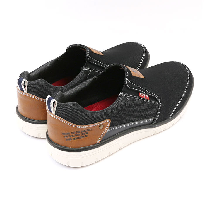 BACKYARD FAMILY「EDWIN メンズ スリッポン 7644 通販 エドウィン スニーカー 紐なし スリップオン 軽量」|スリッポン|