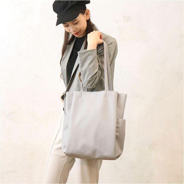 BACKYARD FAMILY「トートバッグ レディース a4 通販 トート 手提げ鞄 手提げ 6ポケット A4 合皮 使いやすい」|トートバッグ|